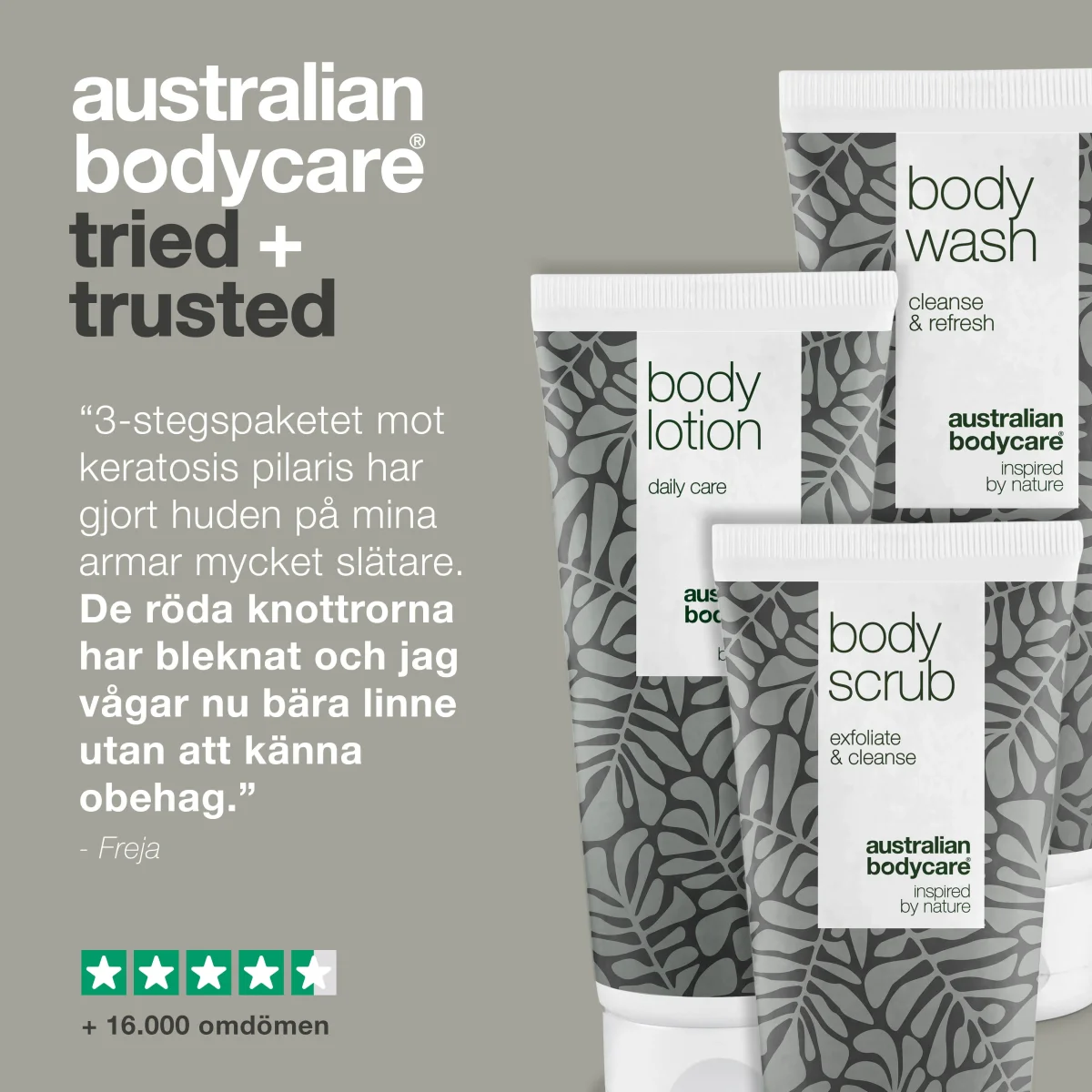 3-pack för keratosis pilaris — minimerar knottrig hud på kroppen som beror på keratosis pilaris - Bild 6