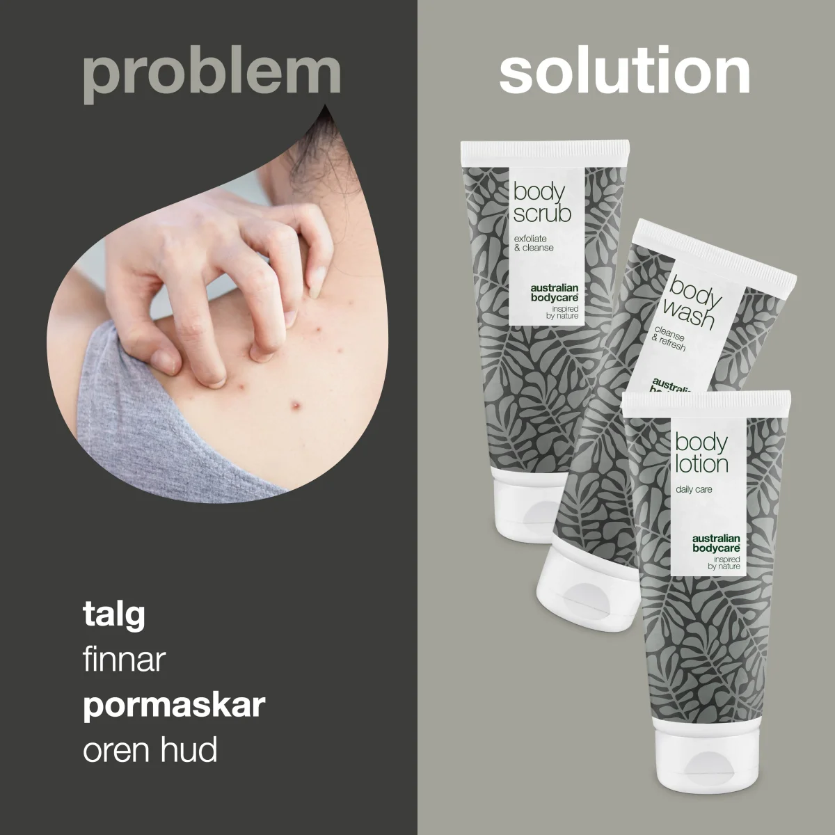 3-pack för talgkörtlar — Rengör, exfolierar och fuktar huden på kroppen - Bild 3
