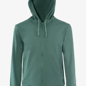 Hoodie dragkedja herr CAMERON grön