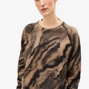 Sweatshirt tröja dam GIOVARAA EARTH abstrakt brun