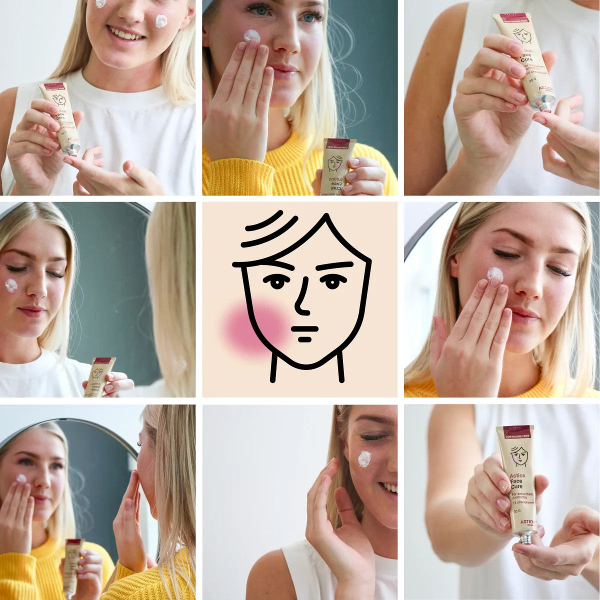 Astion Face Cure ansiktskräm — Ansiktskräm för vård av eksem och torr, flagnande hud (50 ml) - Bild 5