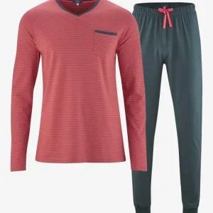Pyjamas herr COLIN röd/mörkgrå